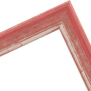 MendeFrames Bilderrahmen H640 Shabby-Chic rot 20x28 cm Klarglas