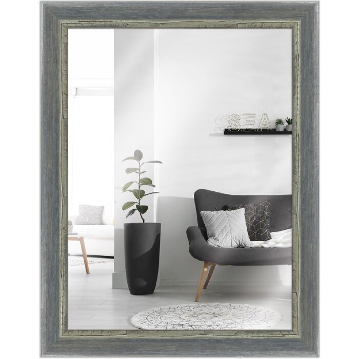 MendeFrames Wandspiegel H640 Shabby-Chic grau 20x30 cm