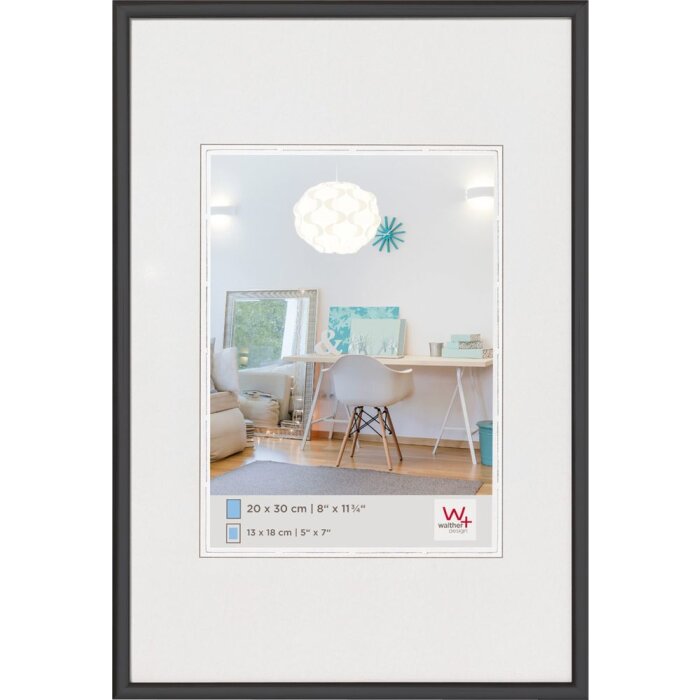 Пластиковая рамка Walther New Lifestyle 40x60 см черная
