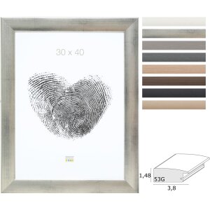 Deknudt S53G Klassik-Rahmen Holz breite Leiste Normalglas...