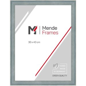MendeFrames Bilderrahmen H470 Landhaus blau 20x40 cm Klarglas