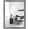 MendeFrames Wandspiegel H470 Landhaus-Stil aus Massivholz grau gemasert 20x30 cm