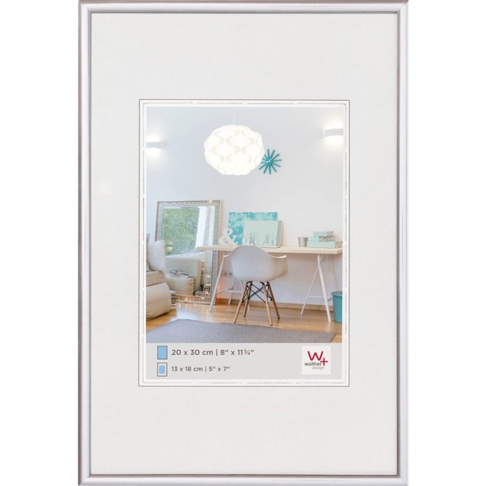 Нова пластикова рамка Lifestyle 60x84 см срібляста