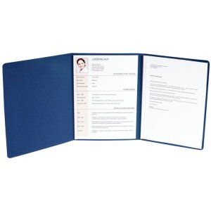 Exacompta Bewerbungsmappe 3-teilig Manila-Leinen...