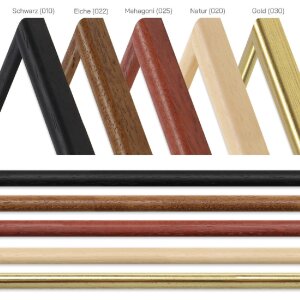 MendeFrames Holzrahmen H003 Eiche 20x25 cm mit Museumsglas