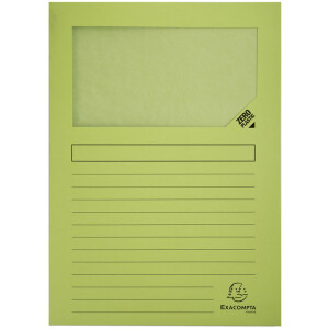 25er Packung Fenstermappe120g 22x31cm Pastell sortiert