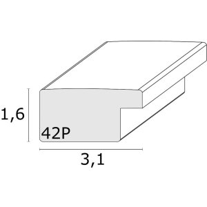 Пластикова рамка Deknudt S42P світло-біла 13x18 см