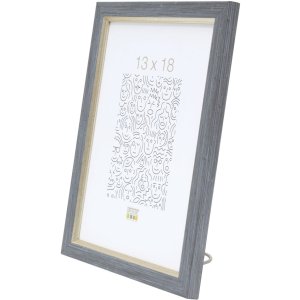 Пластикова рамка S46A сіро-блакитна 13x18 см