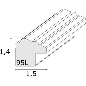 Декоративная фоторамка S95L 13x13 см серебристая