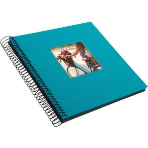 Альбом на спирали Goldbuch Bella Vista бирюзовый 20x20 см 40 черных страниц