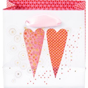Goldbuch Geschenktasche 2 Hearts klein pink gold 10x5x10 cm