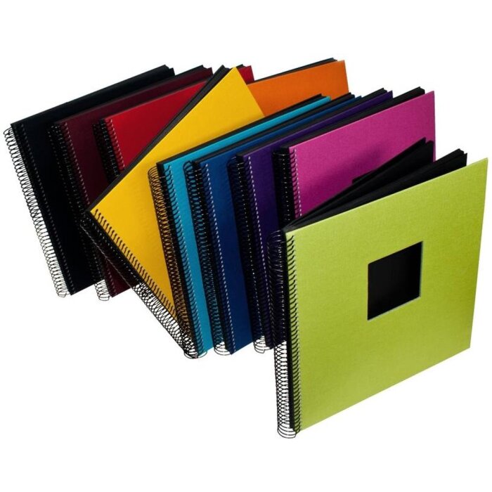 Спіральний альбом Goldbuch Bella Vista 35x30 см з віконцем 40 чорних сторінок