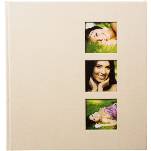 Лляний фотоальбом Goldbuch Style 30x31 см 60 білих сторінок
