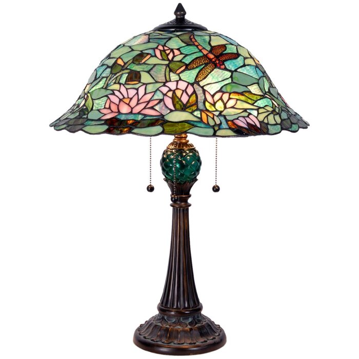Настольная лампа Tiffany 47x60 см - разноцветный