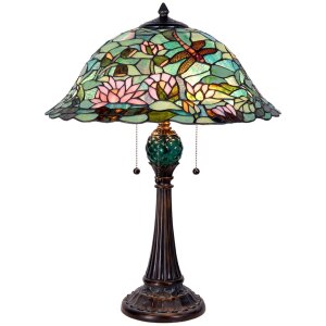 Настольная лампа Tiffany 47x60 см - разноцветный