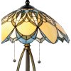 Настольная лампа LumiLamp Настольная лампа Tiffany Ø 40x60 см синяя разноцветная