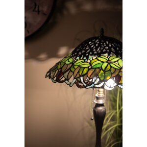 Настольная лампа Tiffany Ø 47x58 см зеленая разноцветная