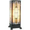 5LL-5445 Настольная лампа Tiffany 18x45 см коричневое стекло квадратная настольная лампа