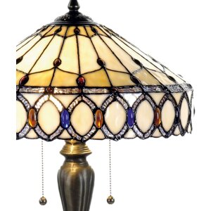 Настольная лампа Tiffany Ø 40x58 см натуральный цветной