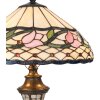 Настольная лампа LumiLamp 5LL-5774 Tiffany Ø 40x60 см розовая разноцветная