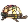 Настольная лампа LumiLamp 5LL-5787 Tiffany 15x22x13 см коричнево-красное стекло черепаха