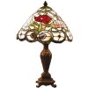 Настольная лампа Tiffany Ø 32x47 см красного цвета