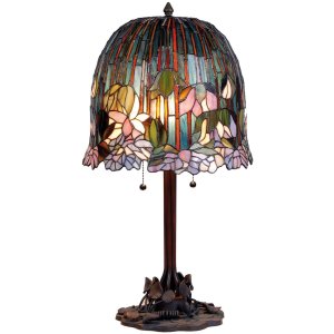 Настольная лампа Tiffany Ø 37x68 см фиолетового цвета
