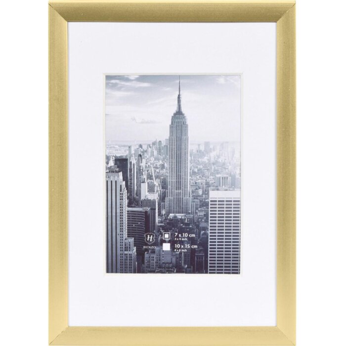Фоторамка алюминиевая Manhattan 10x15 см золото