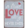 Textplatte True Love 6Y1915 Clayre Eef grau 26x35 cm