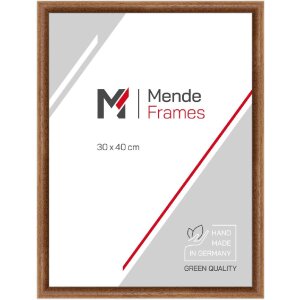 MendeFrames Holzrahmen H004 Eiche 7x10 cm mit Kunstglas