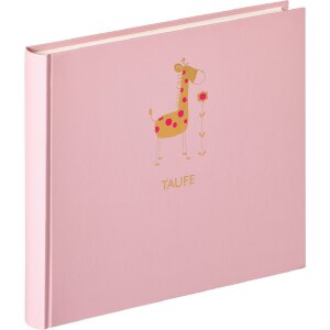 Walther Babyalbum Meine Taufe Baby Animal rosa 28x25 cm...