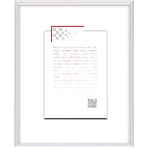 Пластиковая рамка Gallery 21x30 см белая