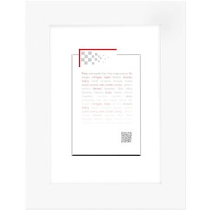 Деревянная рамка MAT 30x40 см белая