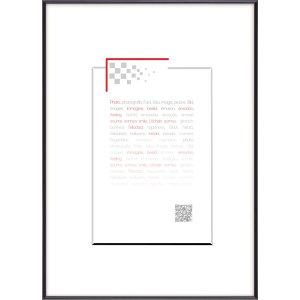Пластиковая рамка Gallery 50x60 см черная
