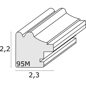 Пластикова рамка Deknudt S95MF біла 10x15 см