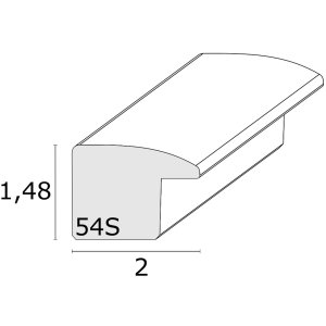 Деревяна рамка S54S колір дуб 40,0 x50,0 см