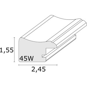 Фоторамка черная пластиковая 15,0 x20,0 см S45WF
