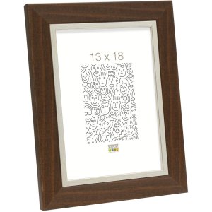 Фоторамка коричневая пластиковая 10,0 x15,0 см S45VH