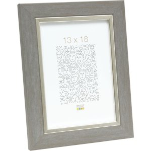 Фоторамка серая пластиковая 10,0 x15,0 см S45VF