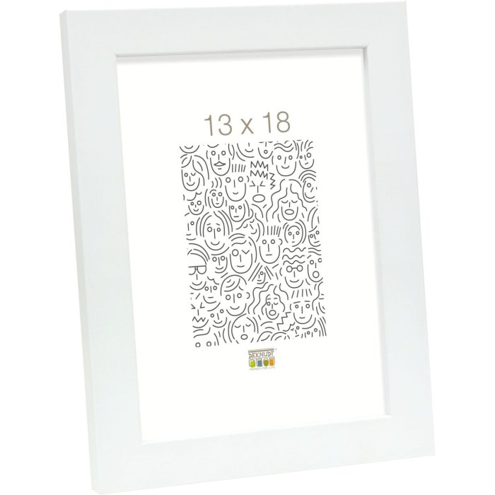 Деревянная рамка S45S белая 13,0 x18,0 см