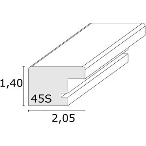 Деревянная рамка S45S белая 13,0 x18,0 см