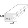 Деревянная рамка S45S белая 13,0 x18,0 см