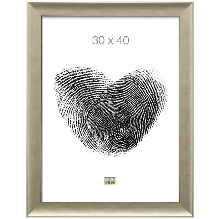Пластиковая фоторамка Deknudt S45ND серебристая 15x20 см