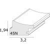 Пластиковая фоторамка Deknudt S45ND серебристая 15x20 см