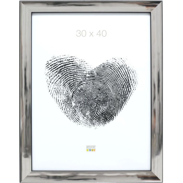 Пластиковая фоторамка Deknudt S45ND серебристая 20x30 см