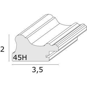 Пластиковая фоторамка Deknudt S45HF1 белая 40x50 см