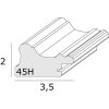Рамка для картини S45HA золото 40x60 см