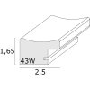 Фоторамка серая пластиковая 13,0 x18,0 см S43WF