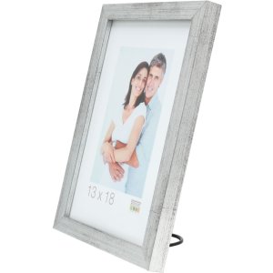Деревяна рамка S43AD1 срібляста 10x15 см