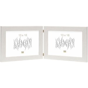 Подвійна рамка S41VF1H біла 2 фото 10x15 см альбомний формат